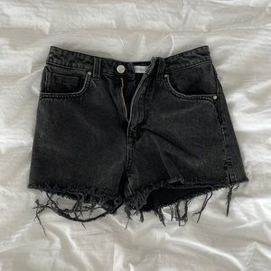 Zara black cutoff shorts